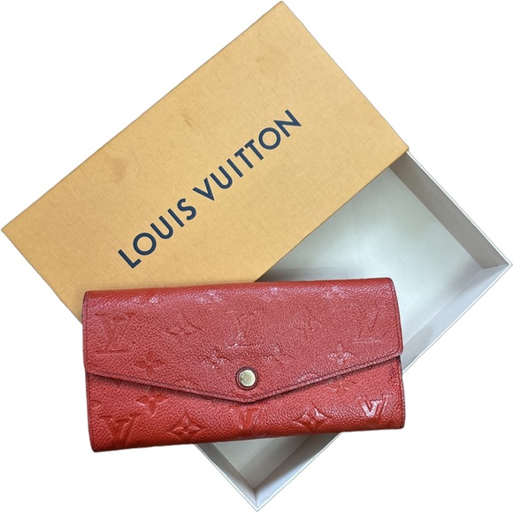 Louis Vuitton Emprainte Red Women's Wallet🔥